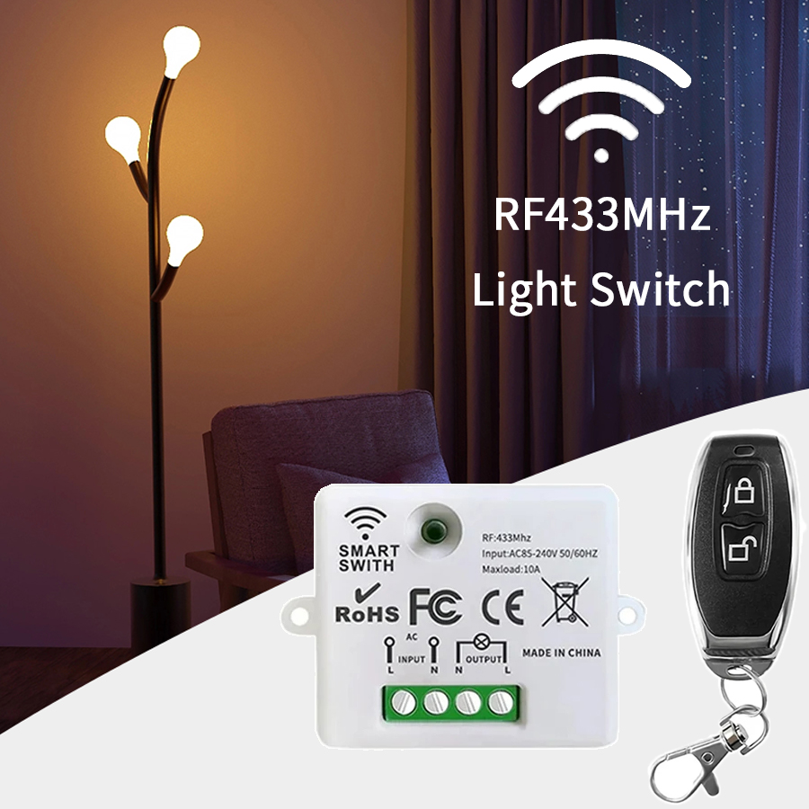 Smart Home Remote Control - RF 433MHz Draadloze Afstandsbediening Schakelaar Smart