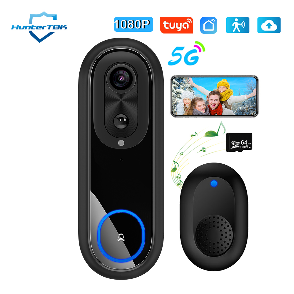 Smart Home Video Doorbell - 5G 2.4G WiFi Video Deurbel 1080P