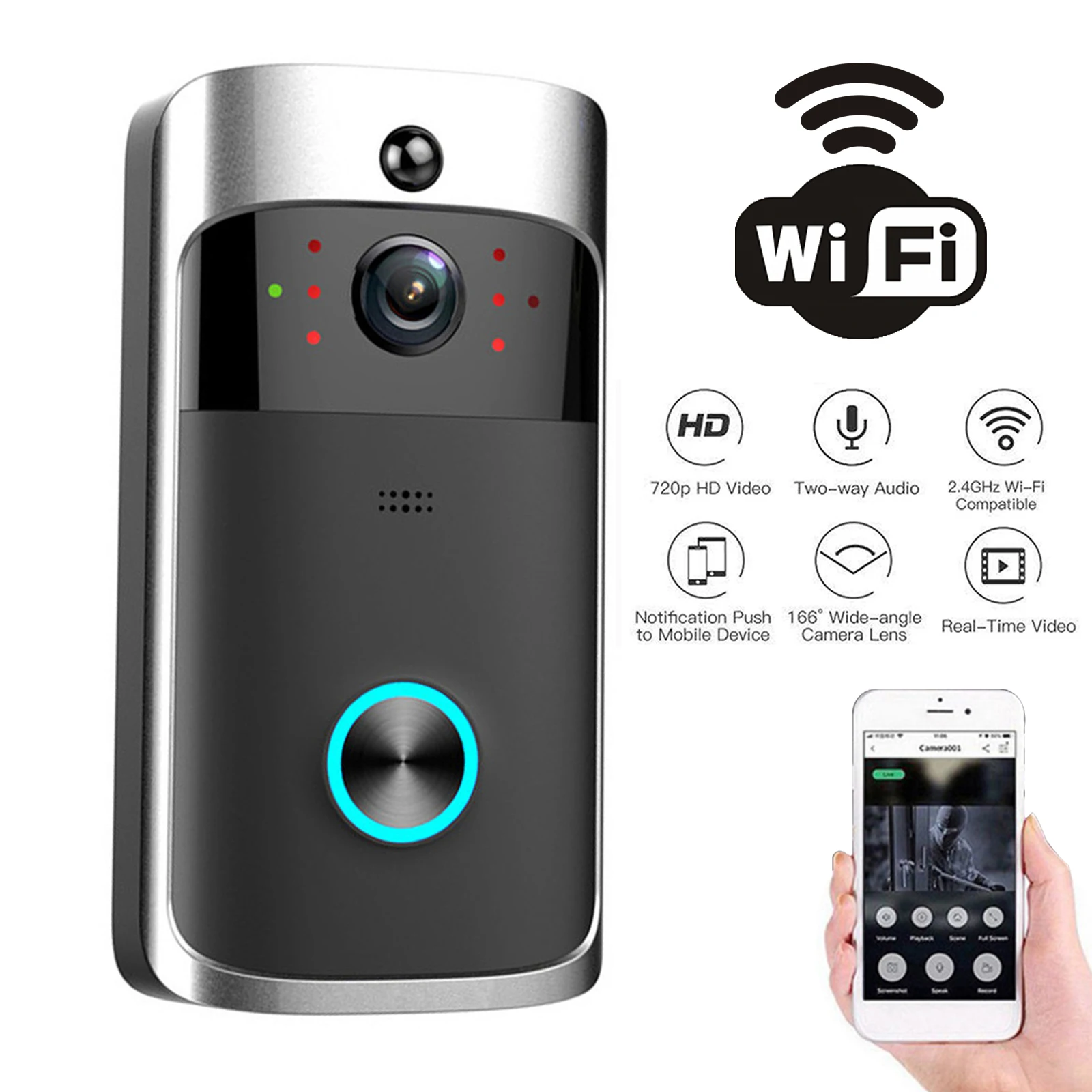 Smart Home Video Doorbell - 2026 NIEUWE V5 Video Deurbel Wifi