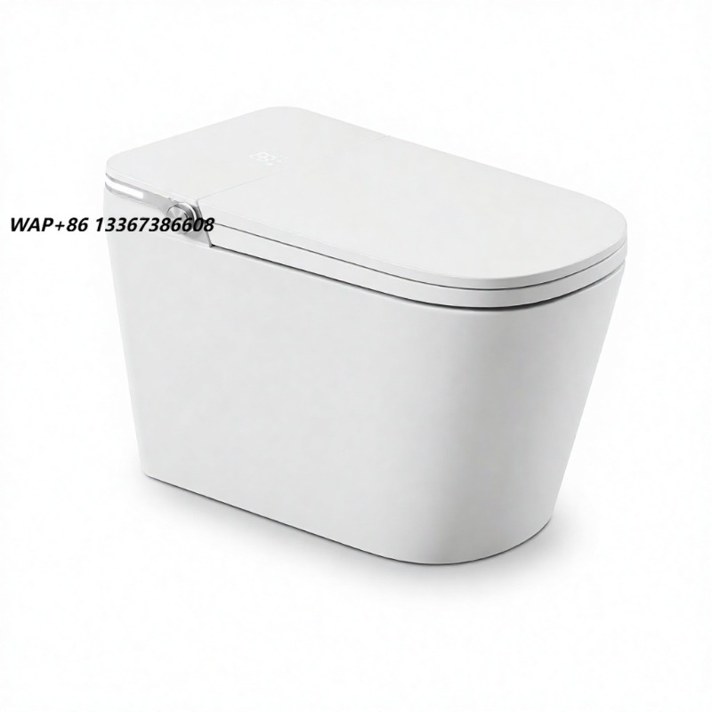 Smart Home App - Wit slim toilet met vierkante kom,