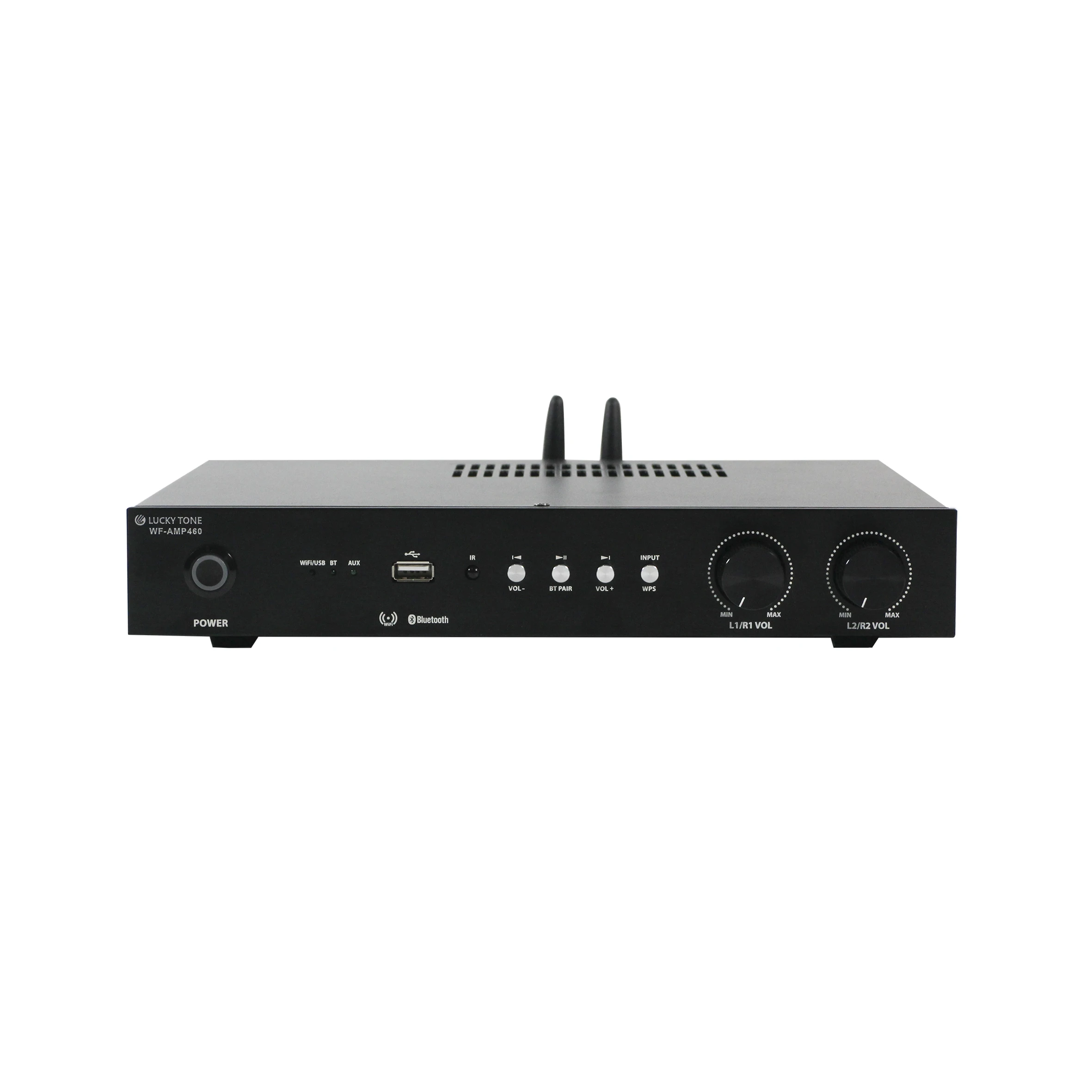 Homesmart Online - 4*60W BLUETOOTH SMART HOME AUDIOVERSTERKER Ondersteunt