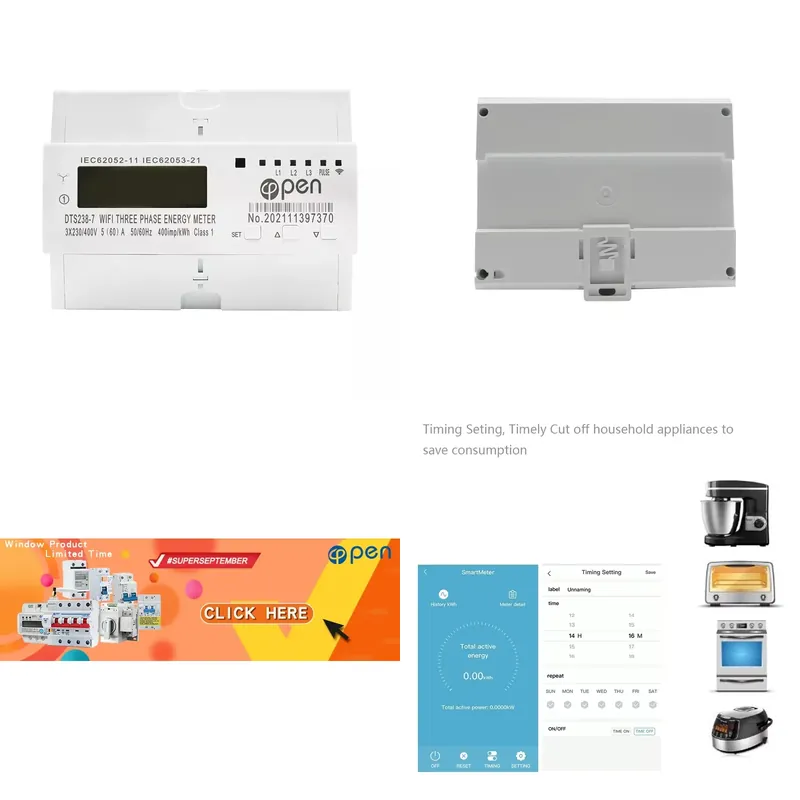 Smart Home Remote Control - APP 220V 400V Over- en onderspanningsbeveiliging