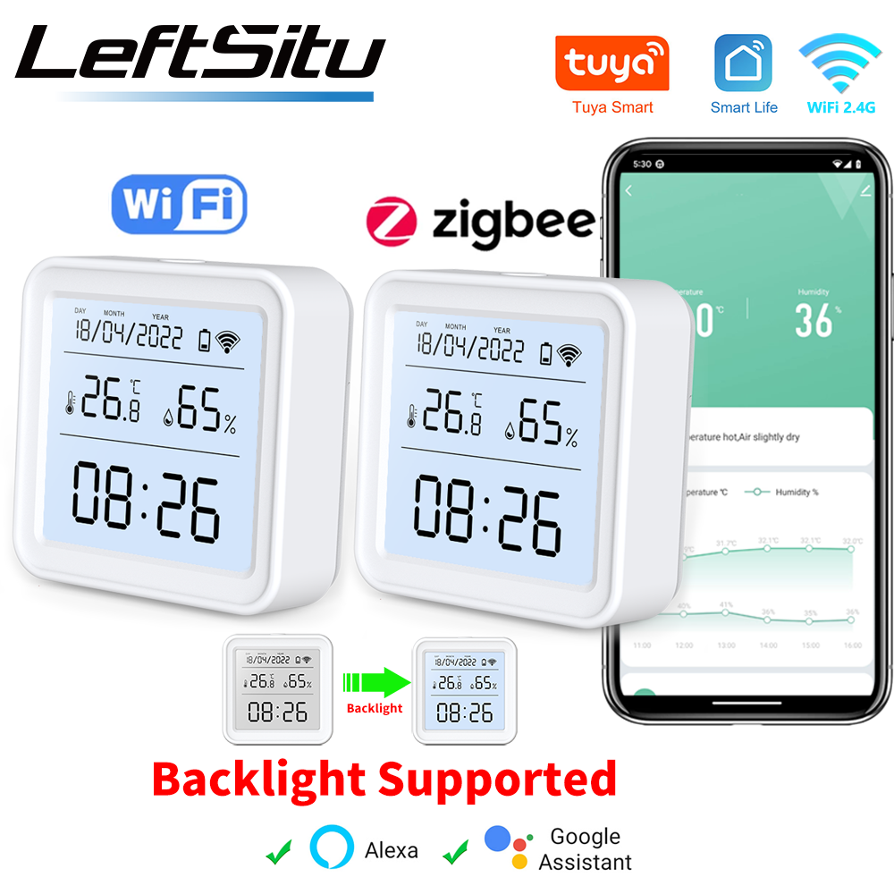 Smart Ir Remote Controller - Tuya Zigbee WiFi Temperatuur-vochtigheidssensor Hygrometer Thermometer
