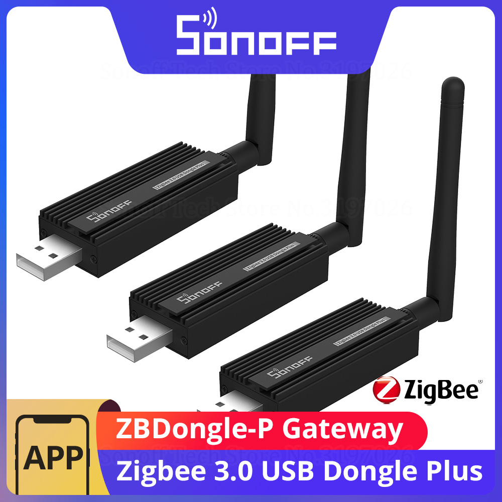 Smart Home Hub Device - SONOFF Zigbee-gateway 3.0, ZBDongle-P USB-dongle, hub