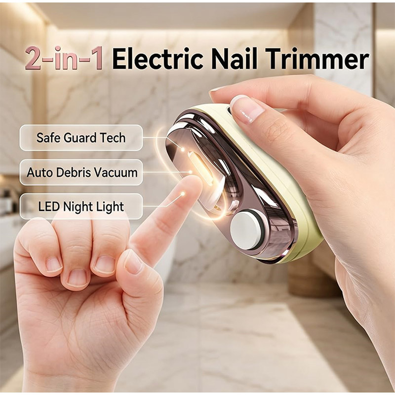 Smart Home Appliances - 2-in-1 slimme elektrische nagelknipper & polijstmachine,