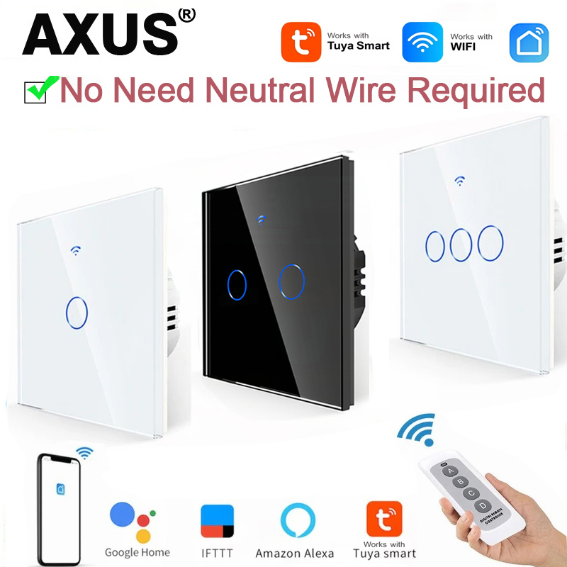 Smart Home Tuya - AXUS EU WiFi Slimme Lichtschakelaars Zonder