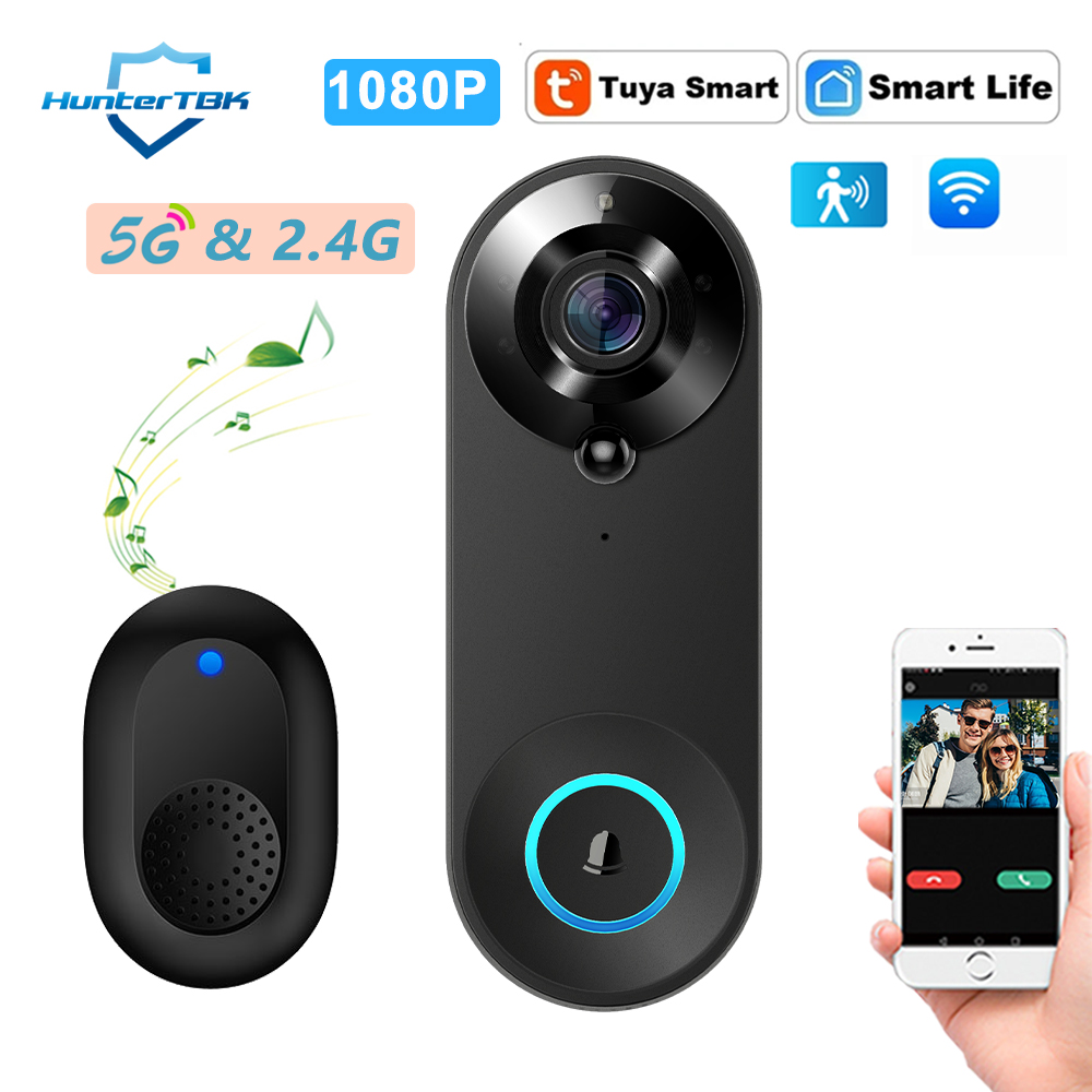 Smart Home Video Doorbell - 5G 2.4G WiFi Video Deurbel 1080P
