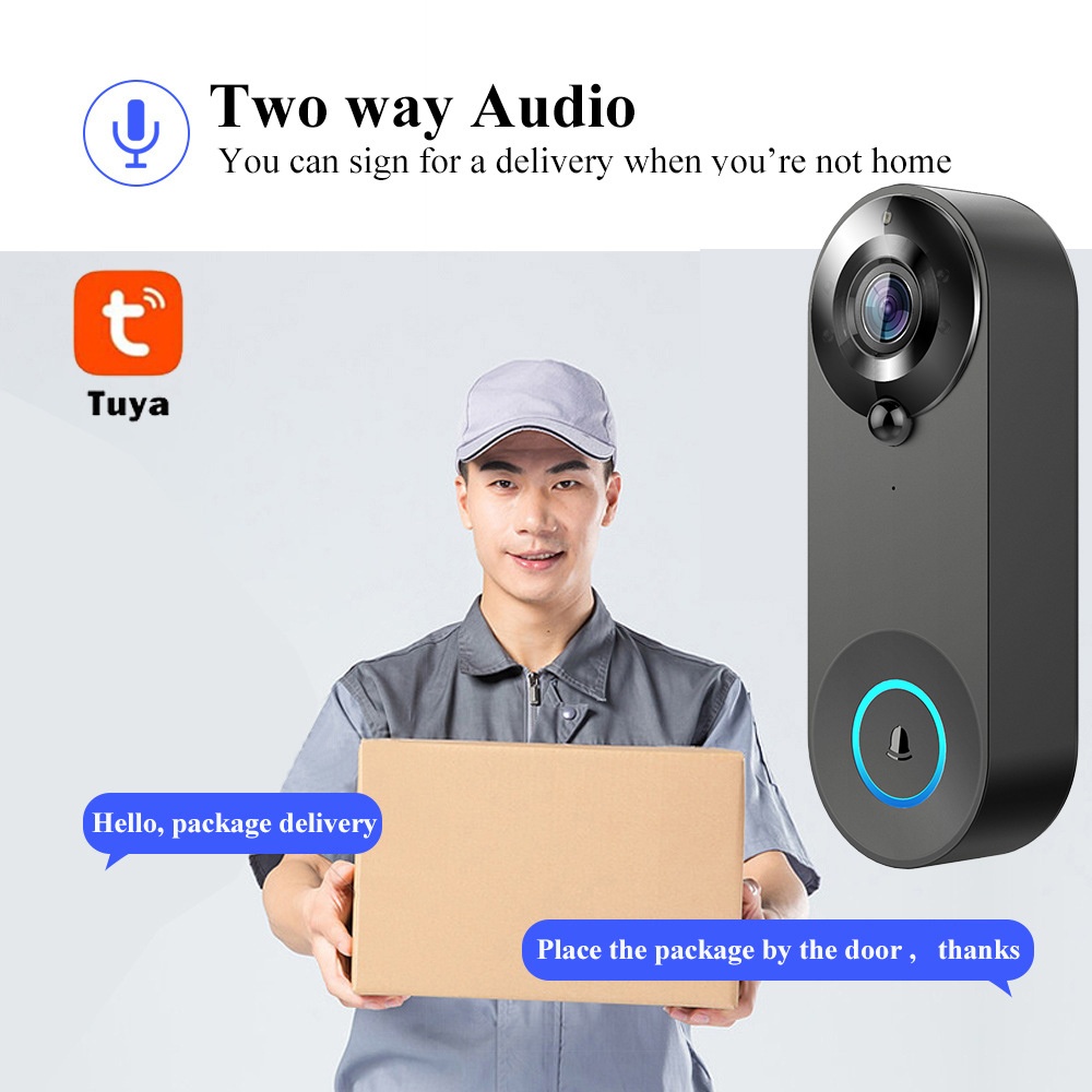 Tuya 1080P Draadloze WIFI Deur - Smart Home Video Doorbell recensie en prijs
