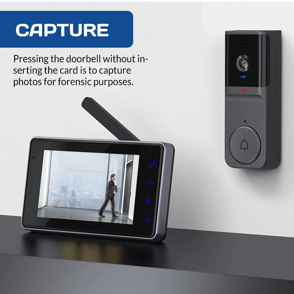 4,3-inch HD IPS-scherm Draadlo - Smart Home Video Doorbell recensie en prijs
