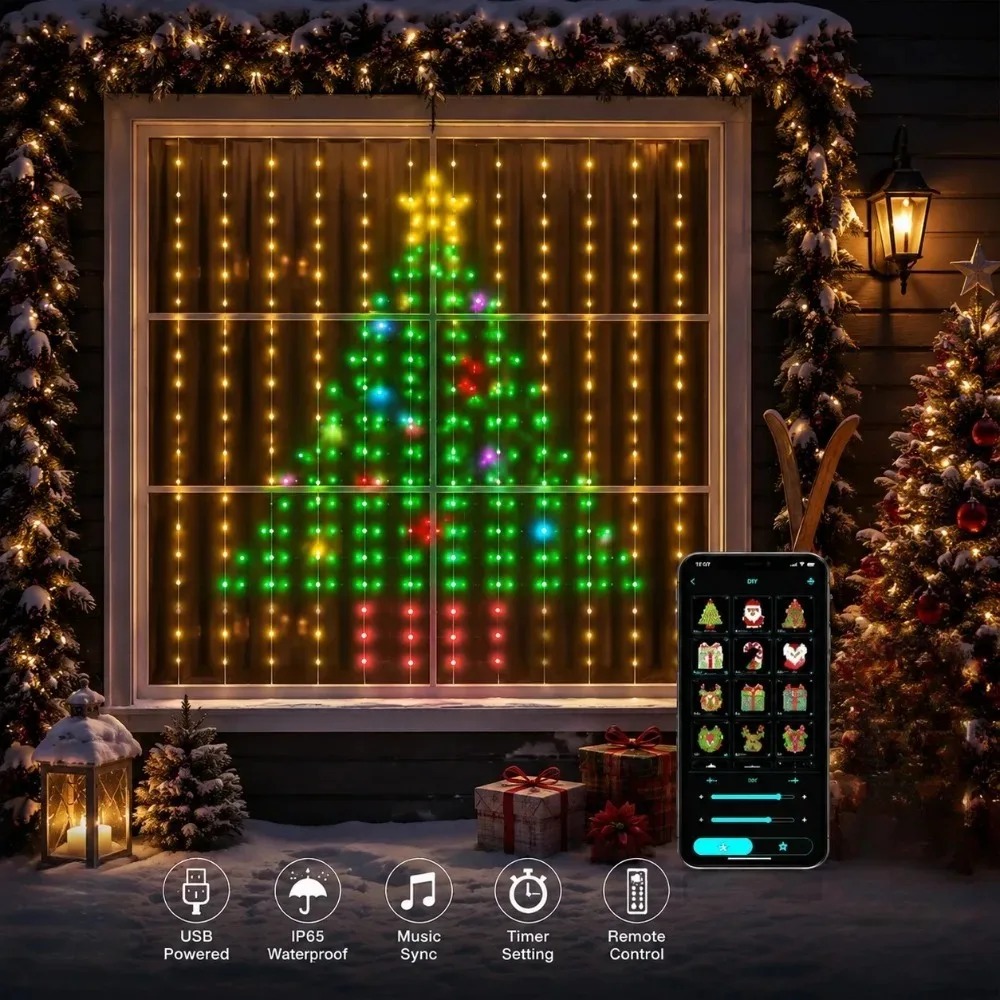 Kerstlichtsnoer LED-gordijnver - Smart Home App recensie en prijs