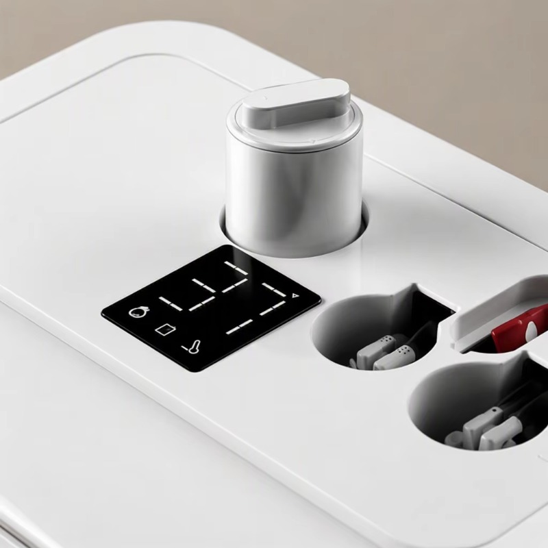 Wit slim toilet met vierkante  - Smart Home App recensie en prijs