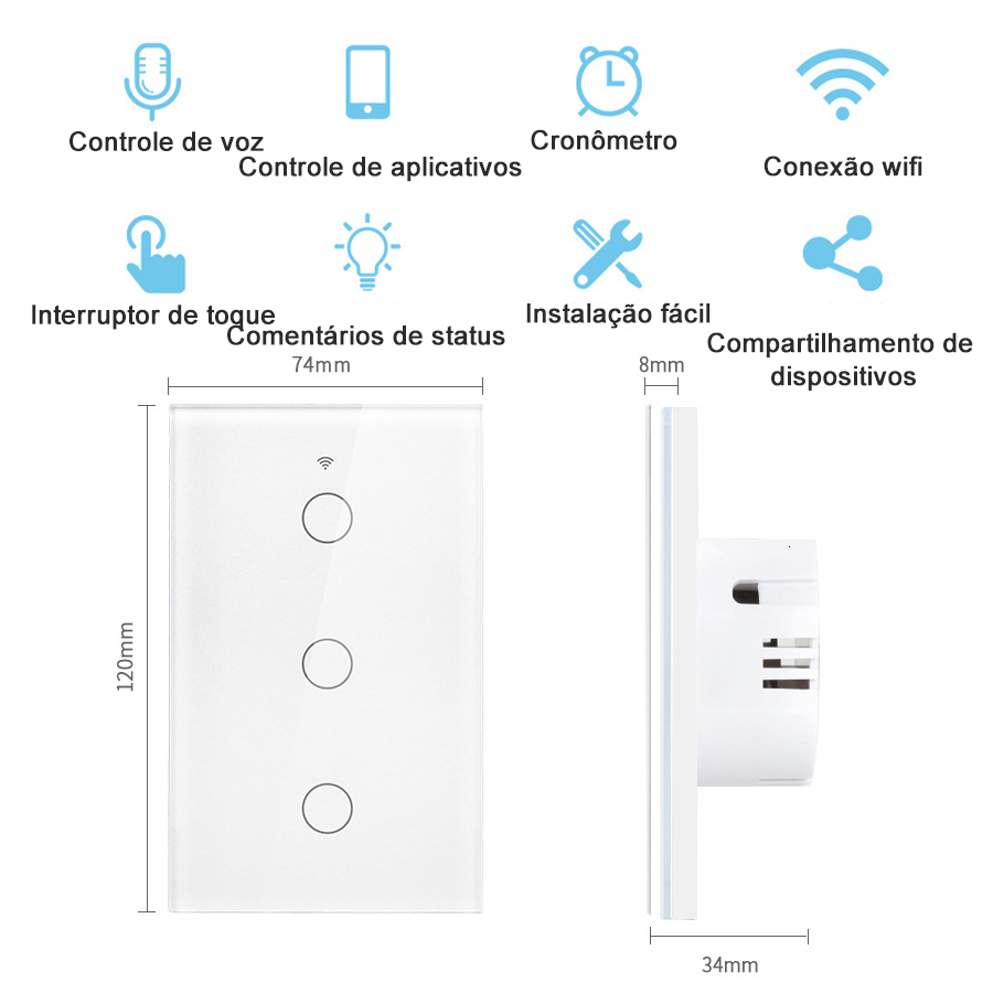 Tuya WiFi Touch Wall Smart Swi - Homesmart Online recensie en prijs