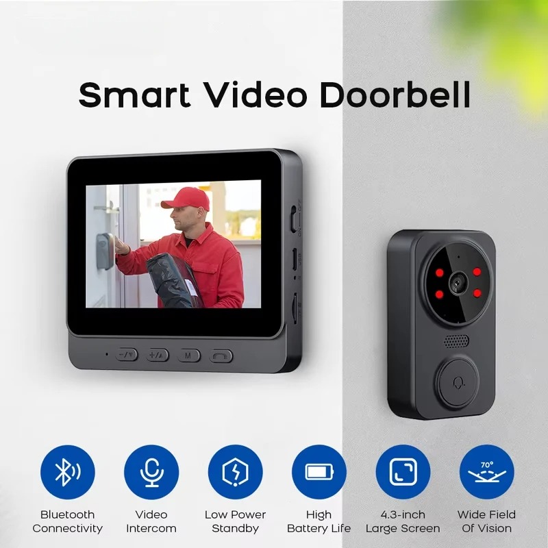 M8 Smart Visual Deurbel WiFi T - Smart Home Video Doorbell recensie en prijs