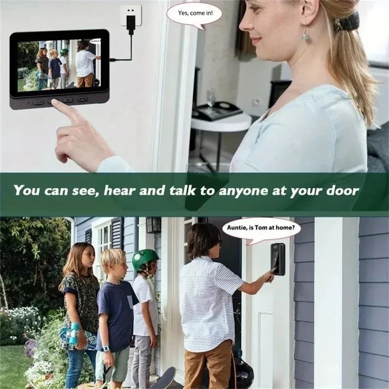 M8 Smart Visual Deurbel WiFi T - Smart Home Video Doorbell recensie en prijs