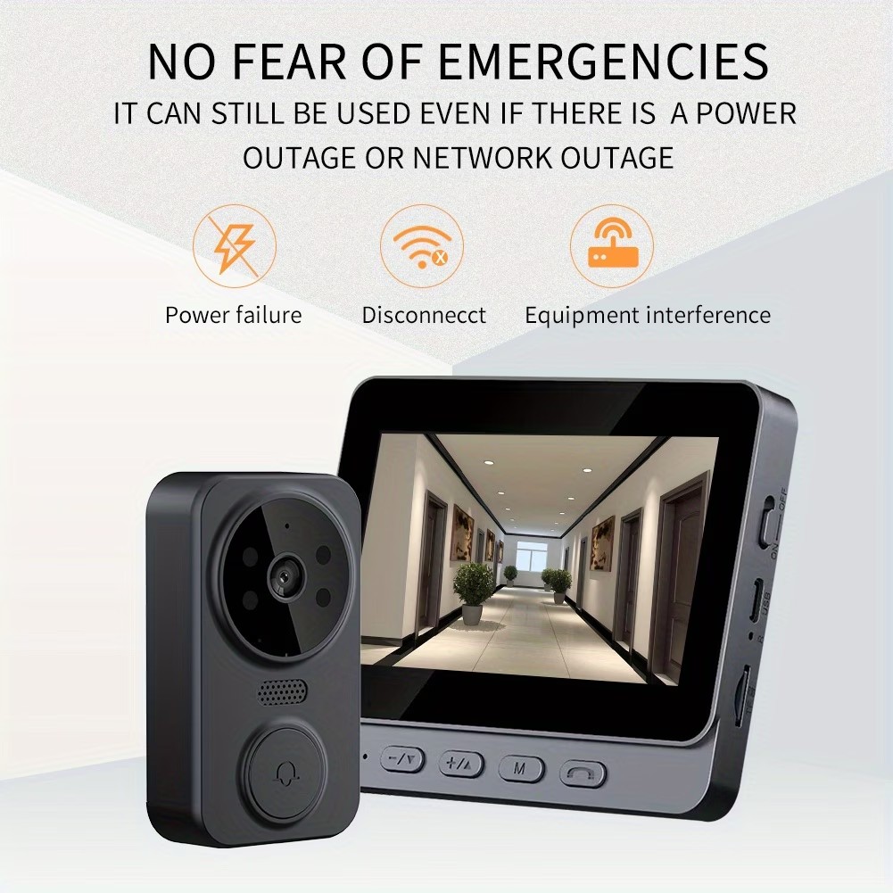 4,3'' IPS-scherm, draadloze vi - Smart Home Video Doorbell recensie en prijs