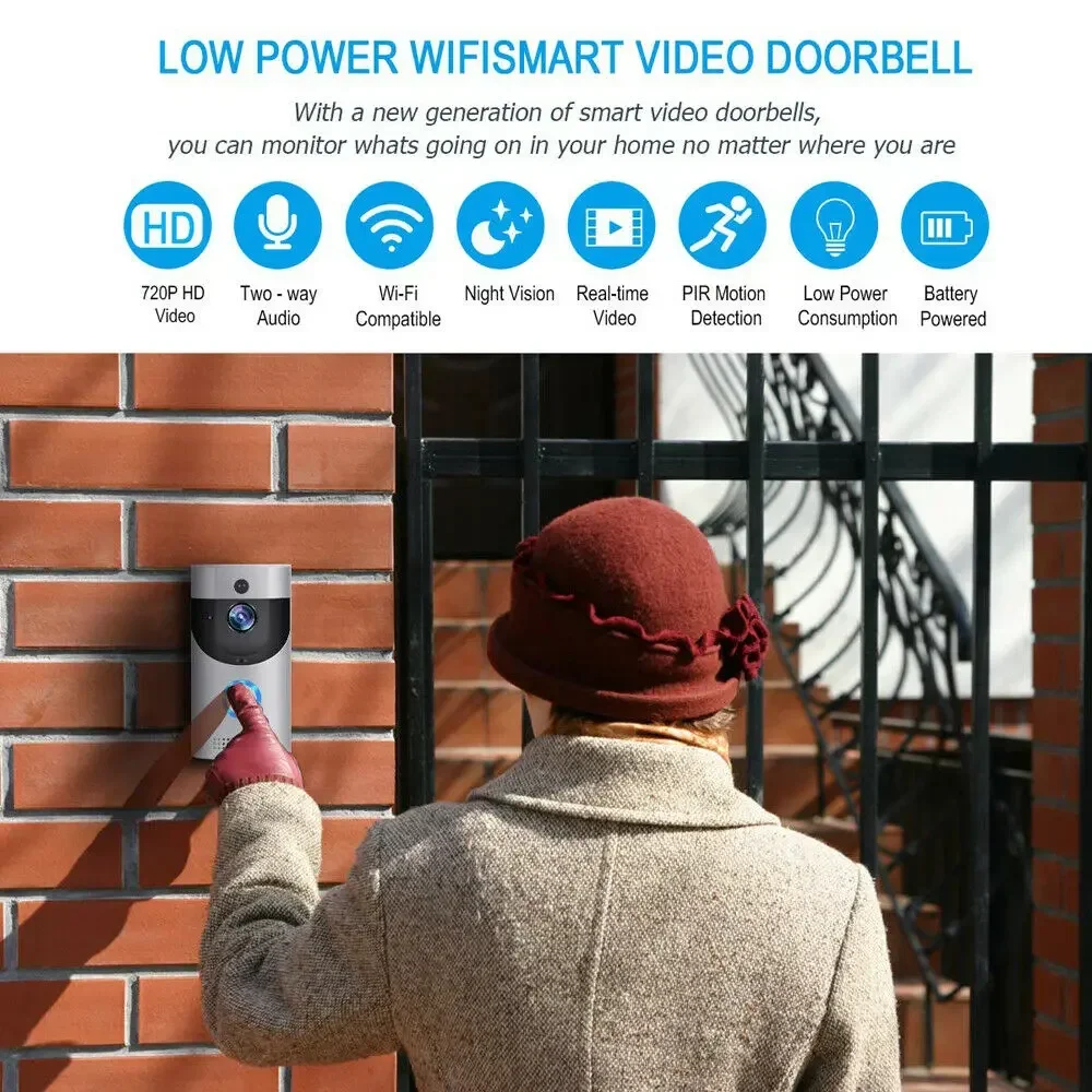 720P HD Smart Home Draadloze W - Smart Home Video Doorbell recensie en prijs